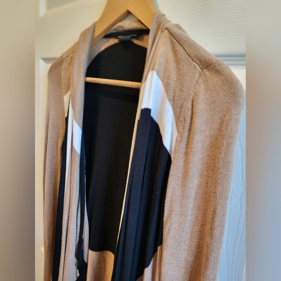 Inc Color Blocked Waterfall Open Cardigan - Picture 5 of 13